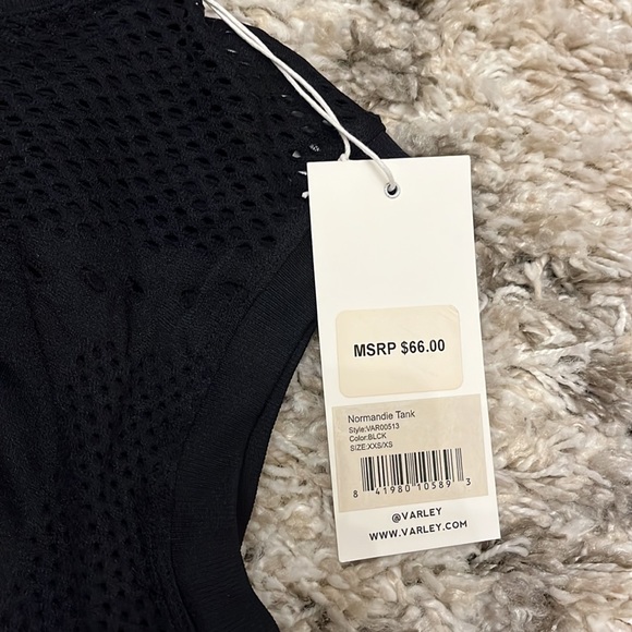 Varley Normandie tank. New. Size xxs/xs. Black. - Picture 6 of 6
